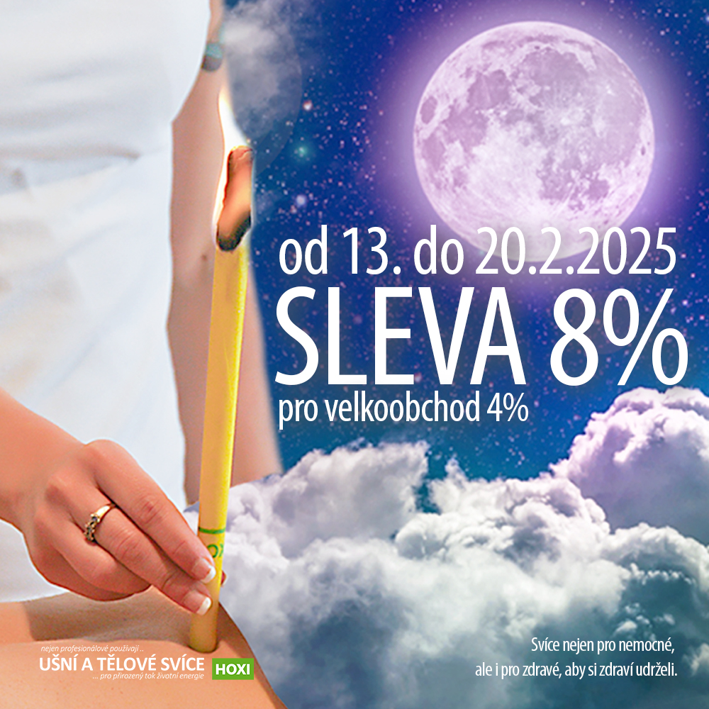 Uplnkova sleva na usni a telove svice HOXI 002